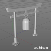 中式古建筑亭子阁楼房屋牌楼三维3D模型