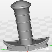伸缩剑3D打印模型