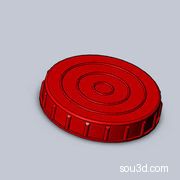 塑料瓶盖 注塑模具 SW stp