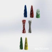 解压旋转玩具 sw stl