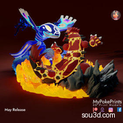 宝可梦 盖欧卡 Kyogre 3D打印 STL模型
