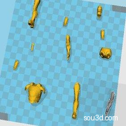 简易钢铁侠3D打印图纸 STL格式
