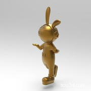 国潮兔子公仔