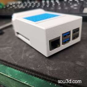 树莓派滑轨外壳5 和 M2 帽子(无需硬件)