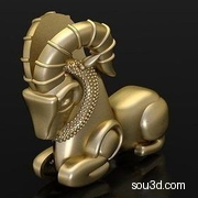 古波斯山羊模具