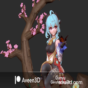 原神甘雨人物3D打印手办模型