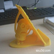小黄人手机支架 3D打印模型