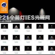 221个筒灯ies光域网合集（含对应灯光缩略图）