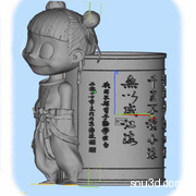 哪吒2之魔童闹海 哪吒3D打印模型-魔童哪吒笔筒第二版