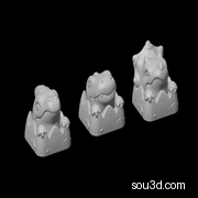 恐龙-3D打印键帽