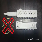 （无橡皮筋）完全可打印的伸缩刀-高品质精致3D打印模型