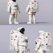 宇航员太空航天服3d模型5