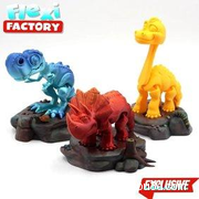 3种恐龙 Flexi Factory - print in place - all three Flexi Dinos 3D打印stl