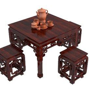 A中式茶桌  桌椅  新中式红木桌椅 红木家具