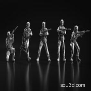 游戏 士兵套装-stl