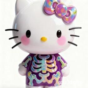 万圣骷髅Hello Kitty凯蒂猫手办