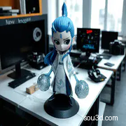 敖丙，q版帅气，魔童哪吒