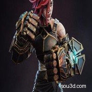 蔚《英雄联盟》人物3D打印STL模型