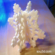 立体的雪花