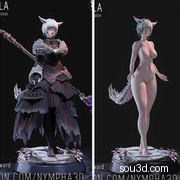 阿尔法女大魔导师Nympha3D-2024-02-Y'shtola3D手办打印模型