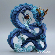 中国龙神龙神兽七龙珠神龙摆件-手办摆件