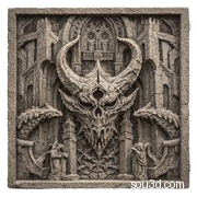 恶魔猎手——世界是荆棘｜3D墙饰