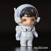 泡泡玛特太空人宇航员模型手办潮玩摆件