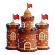 城堡卡通堡垒童话房子小屋房屋建筑游乐园玩具模型Castle