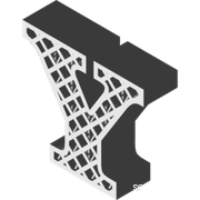 晶格多孔字母"Yy"