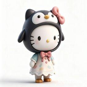 Hello Kitty&凯蒂猫 可爱的凯蒂猫 3D打印 手办 模型