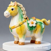 马 文物 周边 Q版 可爱 卡通.stl