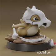 宝可梦卡拉卡拉 高精度3D打印模型数据stl 手办打印