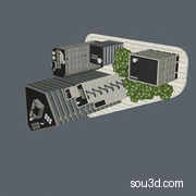 现代楼房建筑房屋高楼信号塔三维taobaodianpu_CFSC26