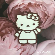 Hello kitty墙画