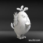 愤怒的小鸟进化Matilda小雕像
