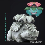 精灵宝可梦手办3D打印模型Venusaur - Pokemon - Fan Art