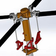 简易直升机旋翼桨叶3D图纸