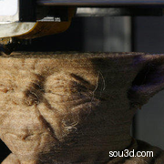 Epic Timelapse Video of Wood Filament Printed Yoda with Gcode