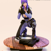 守望先锋 Motoko Kusanagi ghost in the shell 3D手办打印模型