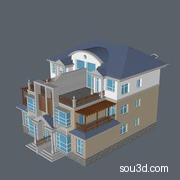 房屋楼房别墅洋房建筑三维taobaodianpu_CFSC400