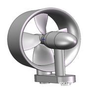 solidworks导管螺旋桨模型，Ka4-70，直径4.7cm