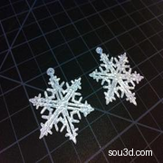晶莹剔透的雪花