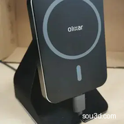 苹果充电支架_适用于 iPhone 车载充电器的 MagSafe 桌面支架-3D打印模型