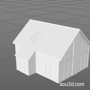现代楼房别墅房屋建筑高楼三维3D打印模型16