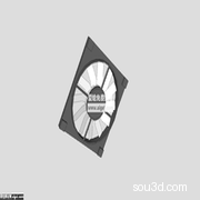 工业排风扇SU模型