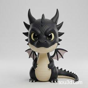 龙 可爱Q版 3D打印 手办模型