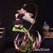 甘露寺蜜璃《鬼灭之刃》动漫角色雕刻手办3D打印模型手办模型