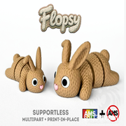 Flopsy - 针织可活动关节的兔子
