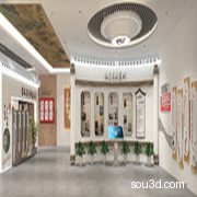 家风廉政展厅 互动触摸一体机 文物展示柜 互动触摸屏 端景小品
