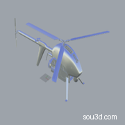 无人直升机3D